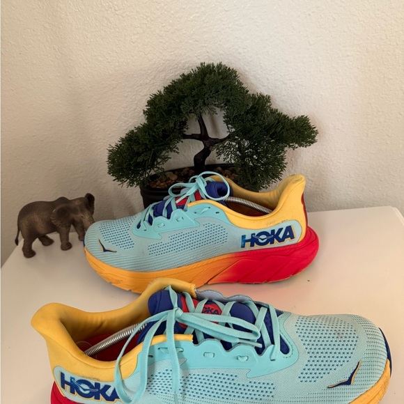 Hoka Sneakers - Light Blue and Yellow - Picture 3 of 9